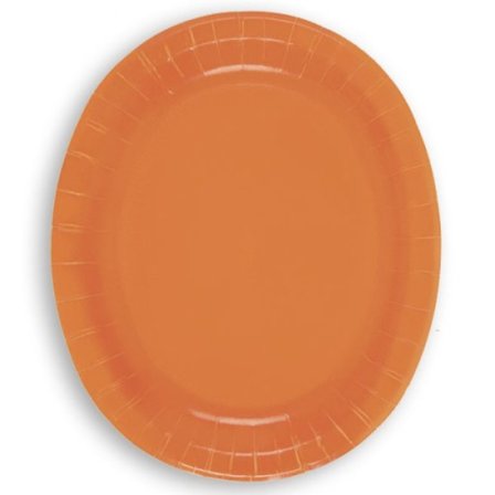 Ovala fat orangea 8-pack - Partyninja.se