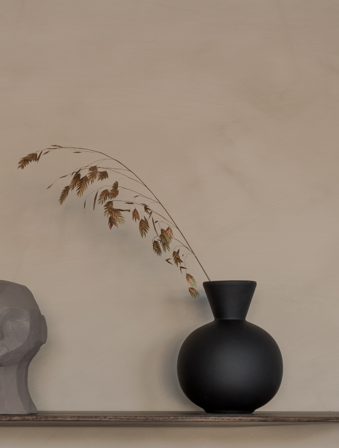 COOEE Trumpet Vase Sort Ø12,5xH16