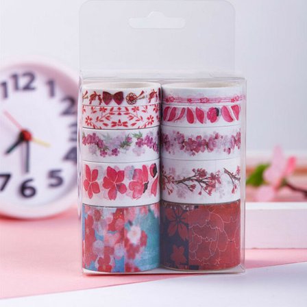 Grundläggande Dekorationspapperstejp DIY Scrapbook Planner Agenda Klistermärke