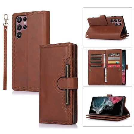 Lompakkokotelo Multi-Slot Samsung Galaxy S24 Ultra Ruskea