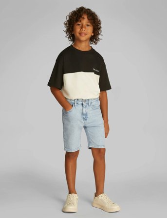 Calvin Klein Clean Sky Blue Reg. Denim Shorts - Blue - 152