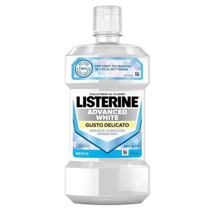 Listerine Advanced White Gusto Delicato Collutorio 500ml