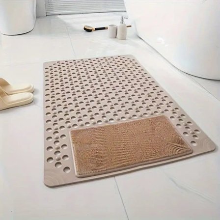 Badrumsmatta Halkfri Duschmatta med Massage och Snabbtorkande Design, Mjuk och Praktisk_TF_TF