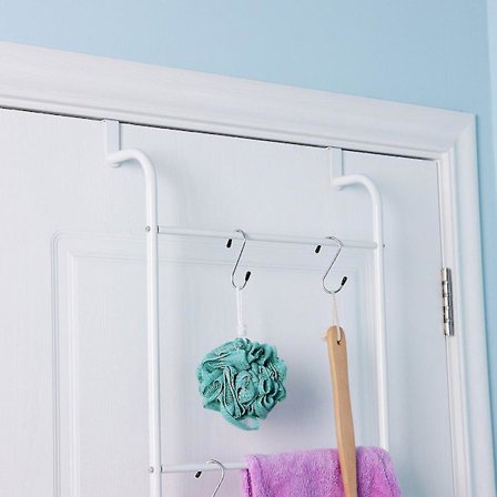 4-lags Trapesformet Henge-Over-Dør Håndkle Stativ Baderom Hylle