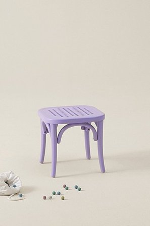 Jotex - Mini Barnpall 1-pack Björk - Plywood Ljuslila RIPPATS - Köp Barnstolar hos Jotex