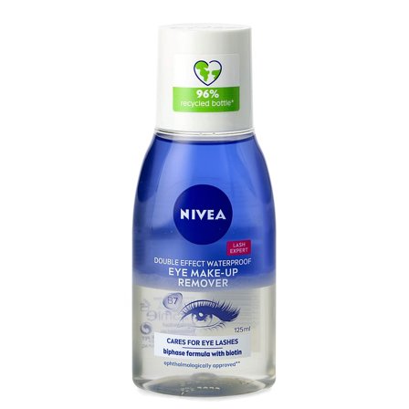 NIVEA Essentials Double Effect Eye Makeup Remover 125 ml, Skincare, Renseprodukter, Øjenmakeupfjerner