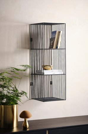 Jotex - Vegghylle Black mdf / metall - JILLY - Kjøp Hyller hos Jotex