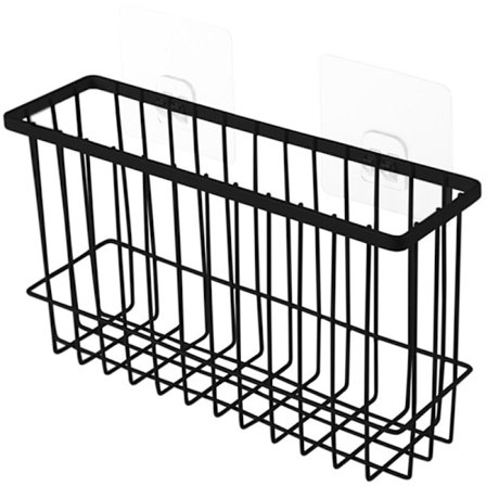 Dekorativ opbevaringskurv Metalgitter hængende hylde Pot DIY sovesal vægmontering jernramme hængende opbevaring A