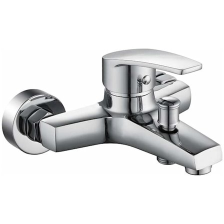 Mässing badkarsblandare badrum duschblandare kran koppar krom finish avtagbar väggluftare