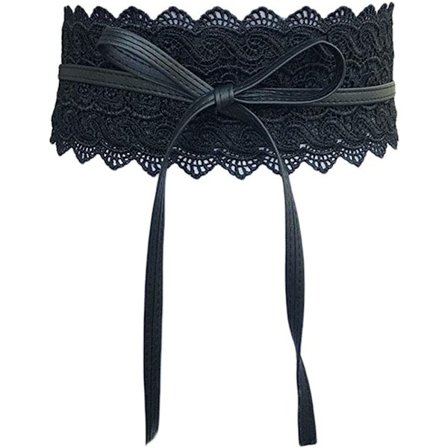 Kvinde Blonder Brede Bælter Kjole Dekoration Bælte Sløjfe Talje Strop