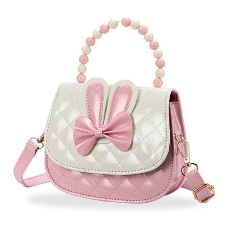 Perle Tote Taske til Små Piger (Pink), Sød Skuldertaske, Lille