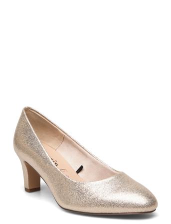 Women Court Sho Shoes Heels Pumps Classic Gull Tamaris*Betinget Tilbud
