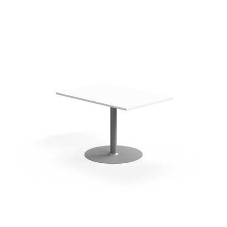 Konferenztisch FLEXUS, Mittelelement, 800x1200 mm, weiß/silber