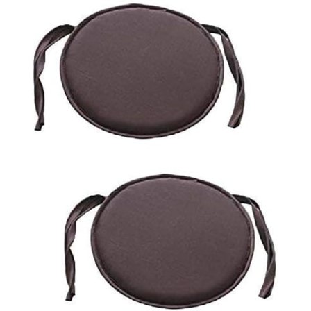 Sæt med 2 (Café) polstrede hynder til havestol med bånd 38 x 38 cm