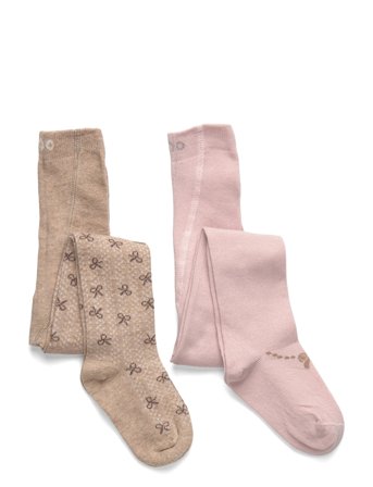 Stockings W. Pattern Patterned Minymo