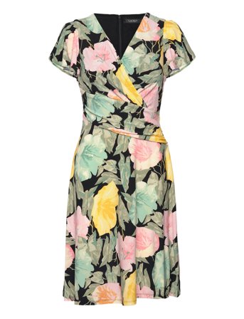 Lauren Ralph Lauren | Floral Stretch Jersey Surplice Dress | 38