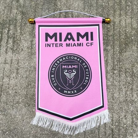 Mub- bar dekorativ flagga fotboll stor femhörning Miami