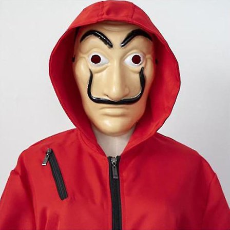 Halloween La Casa De Papel Kostym Med Mask