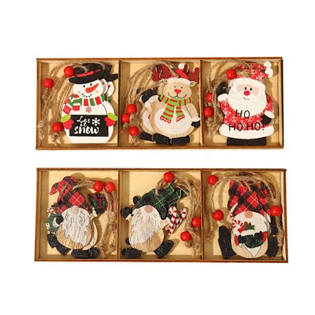 2 lådor juldekoration kreativ dansande ansiktslös gammal man S