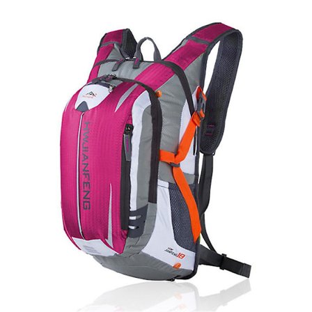 Vandringsryggsäck, ultralätt vattenavvisande resbar hopfällbar dagryggsäck för kvinnor och män (ROSE RED)