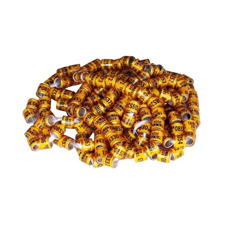 100 stk. Due Due Benringe 2024 Identificer Bånd Fugle Fodring Lille Størrelse Let Genanvendelig Lyse Farver Og Numre Identificer Ring-C1