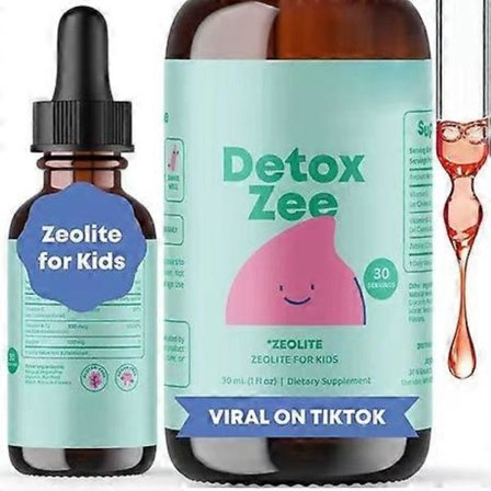 1-3x Zeolittdråper for barn Detox Bærsmak 30ml Tube Kosttilskudd