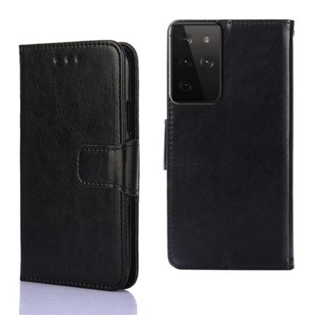 Samsung Galaxy S21 Ultra - Plånboksfodral - Svart Black Svart