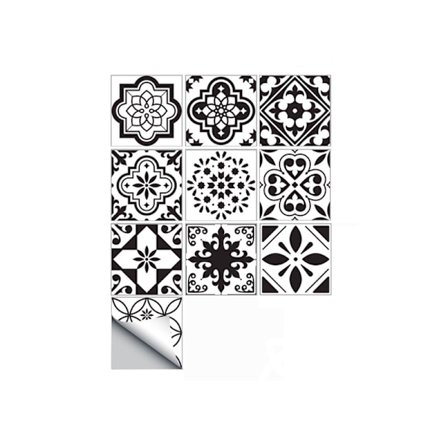 20 Itsekiinnittyvää laattatarraa, 20 cm x 20 cm, Laattalevy yhteensopiva keittiöön,