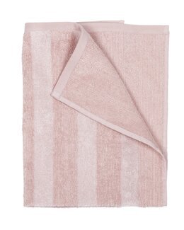 Frottéhandduk randig Ljusrosa - 70X140 CM - Badrum - Fondaco