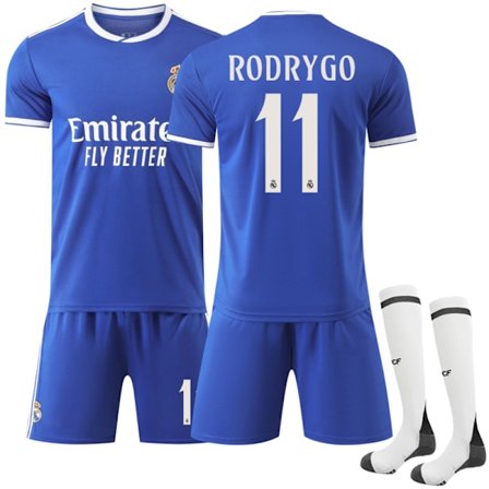 25-26 Real Madrid udebane Børnefodboldsæt nr. 11 RODRYGO