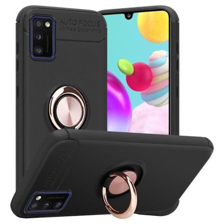 Fodral till Samsung Galaxy A41 Skal i SVART - ROSE GOLD Fodral Fodral Skyddsfokusring Silikon TPU