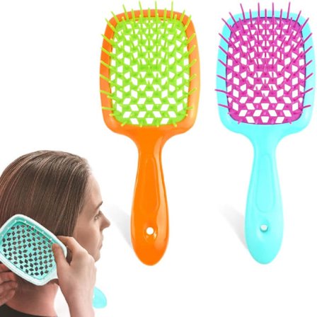 2-delt hårbørste, massage krøllet hårkam, føntørring, egnet