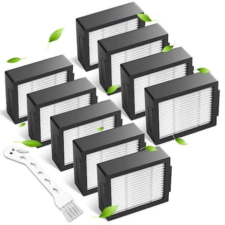 9-pack Filterersättningar för iRobot Roomba E, I & J-serien