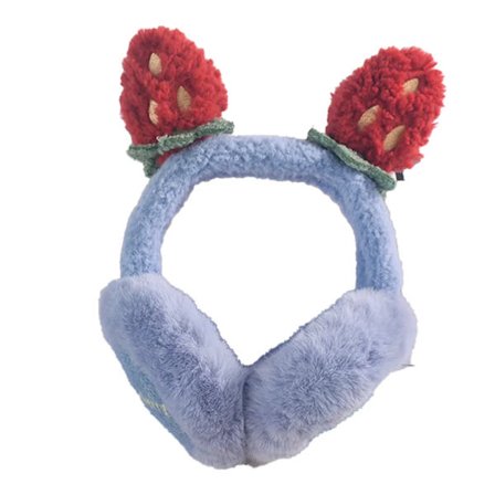 Plys Vinterørevarmer til Kvinder, Søde Ørevarmer, Vinterørevarmer til Kvinder og Piger, (Blå)