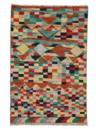 Klein Berber Colourful Teppich 80X123 Wolle