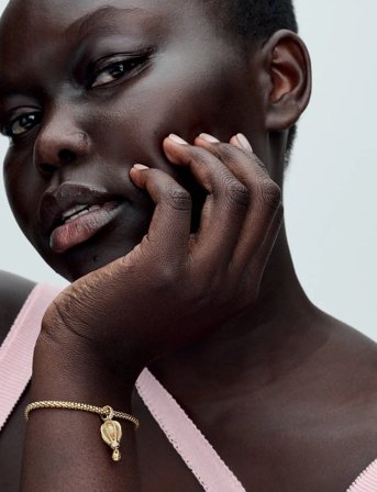 Pandora Air Balloon 14K Gold-Plated Dangle With Glittery Transparent Murano Glass And Clear Cubic Zirconia - Gold - ONE SIZE