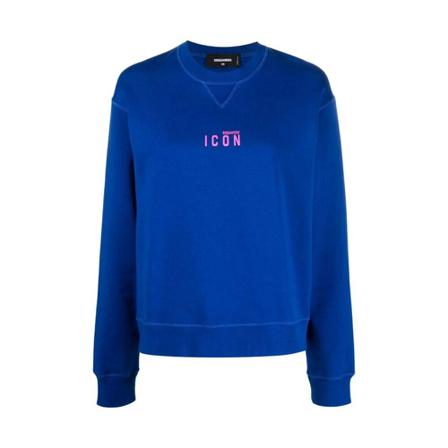 Dsquared2, Sweatshirts Blauw, Dames, Maat:M,Katoen