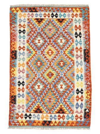 Mały Kilim Afgan Old Style Dywan 125X182 Wełna