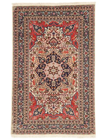 Hand Knotted Persian Tabriz Fine Rug 185X290 Brown/Dark Red