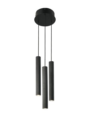 Nordlux Vico 3-Rondel | Pendel - Black - Ø 22 cm