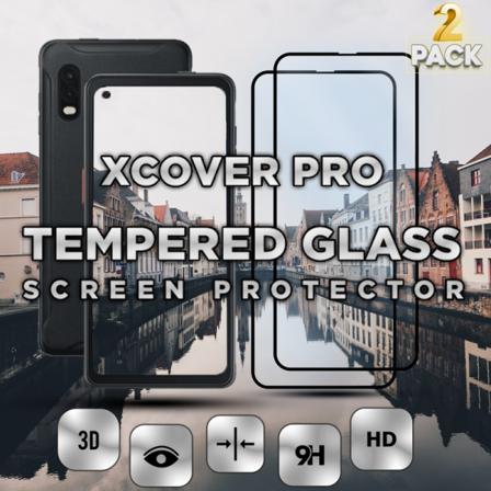 2 Pack Samsung Xcover Pro- Härdat Glas 9h - Super Kvalitet 3d