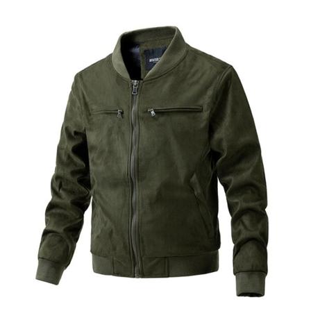 Herr Mocka Vindtät långärmad jacka med dragkedja Casual arbetsrockar Ficka bomullsrock Topp i amerikansk stil Anti-fall herrjacka Army Green XXXL