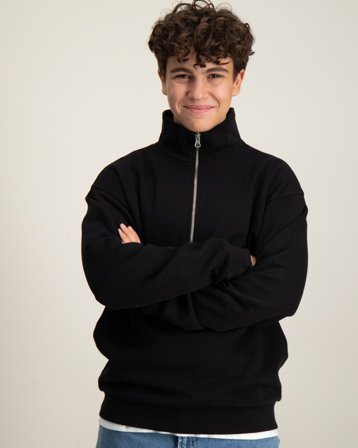 RYVLS Everyday Half Zip Svart Tröjor Kille - Kids Brand Store