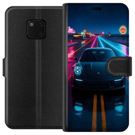 Kompatibelt Lommeboketui til Huawei Huawei Mate 20 Pro Sportsbil Neonbil Racing Drift