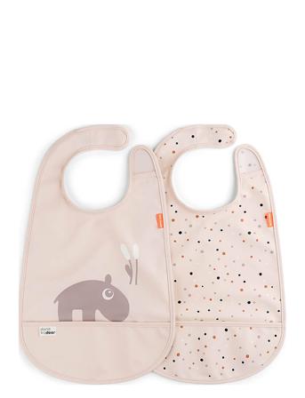 Bib W/Velcro 2-Pack Ozzo Home Meal Time Bibs Sleeveless Bibs Multi/mönstrad D By Deer