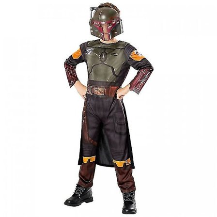 Star Wars Boba Fetts bok Klassisk Boba Fett-dräkt för barn/barn Svart/Grön/Koppar 3-4 år—jarx