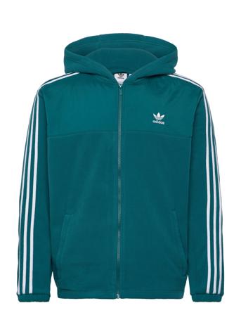 Adidas Adicolor 3Stripes Teddy Fleece Hoodie Sport Men Sport Clothing Sport Sweat-shirts & Hoodies Sport Hoodies Blue Adidas Originals