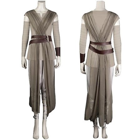 Rey Cosplay Täysi Setti Jedi Ritari Asut Halloween Naamiaiset Karnevaali Puku Aikuisille-WELLNGS