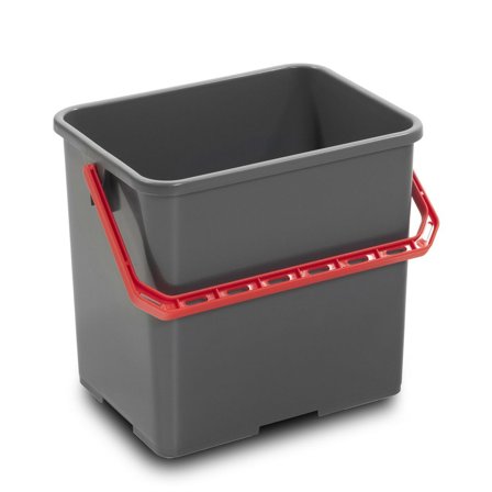NORDEX Hink med rött handtag grå 6l - Lyreco - Städ och hygien - Städredskap - Hinkar och tillbehör