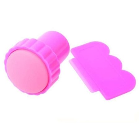 stempelpude + skraber til nail art stempling